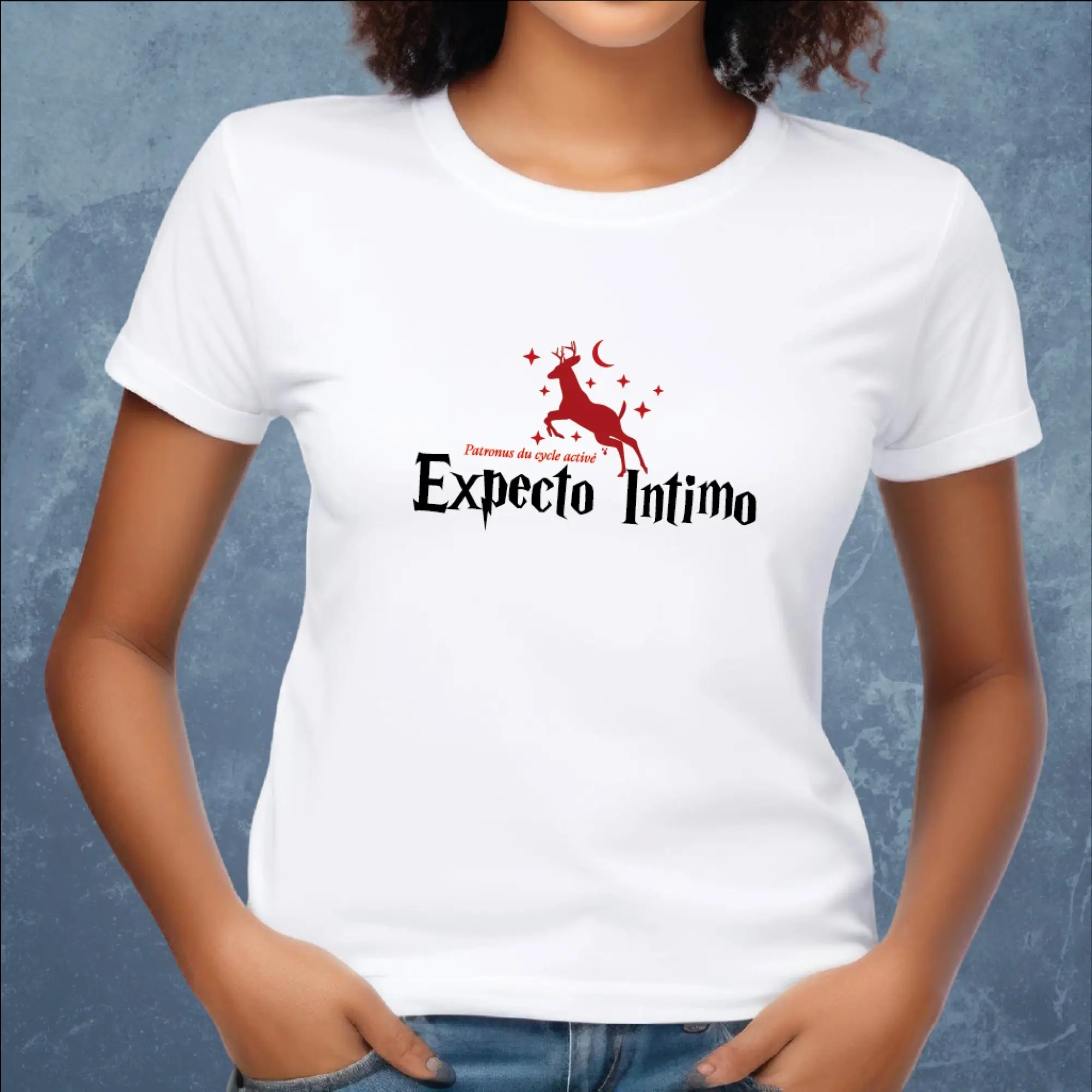 T-shirt humour – “Expecto Intimo (Patronus du cycle activé)”
